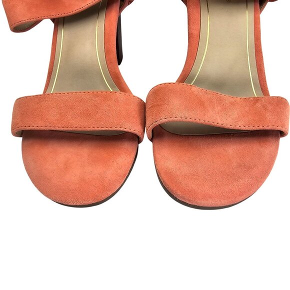 Vionic 8.5 Sofia Coral Block Heeled Sandal Suede - Picture 3 of 12